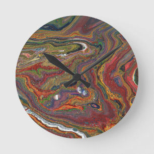 Zing 2 Soothing Natural Abstract Wall Clock