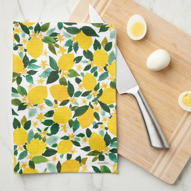 ZINGER Lemon Citrus Kitchen Towel (Quarter Fold)