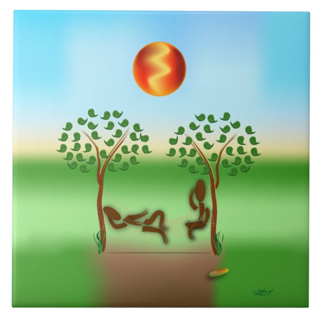 Zinglees ~ August Tile (Front)