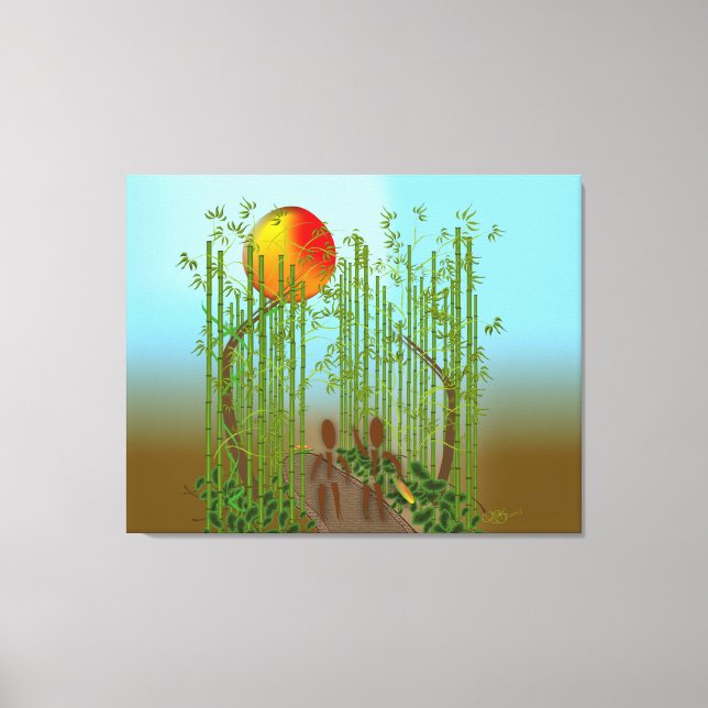 Zinglees ~ Bamboo Canvas Print (Front)