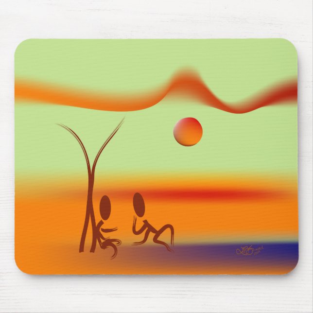 Zinglees ~ Chatting Mouse Pad (Front)