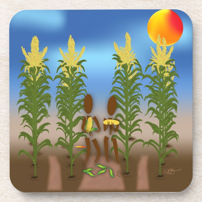 Zinglees ~ Corn Coaster (Front)