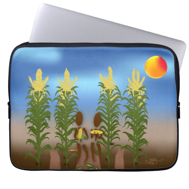 Zinglees ~ Corn Laptop Sleeve (Front)