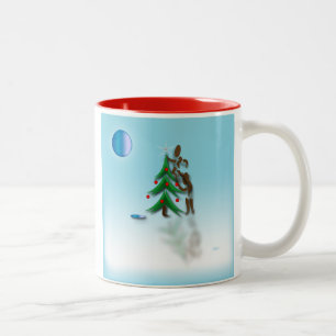 Zinglees ~ December Two-Tone Coffee Mug