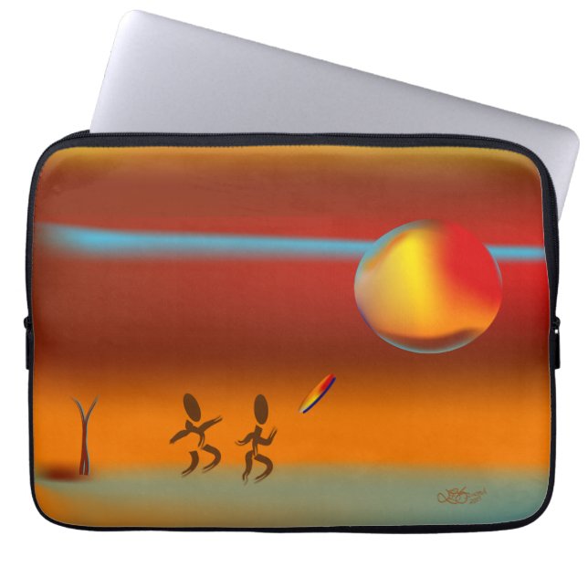 Zinglees ~ Disc Chase 2 Laptop Sleeve (Front)
