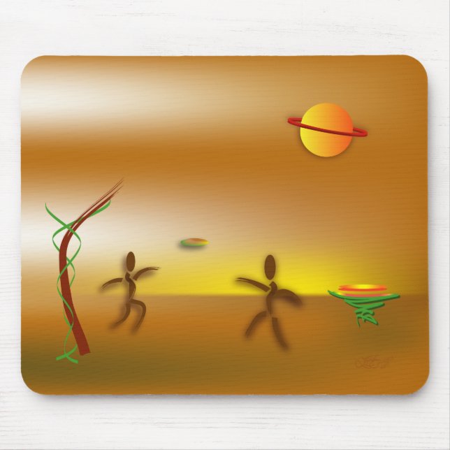 Zinglees ~ Landed Mouse Pad (Front)