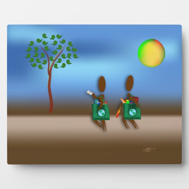 Zinglees ~ Make a List & Walk Plaque (Front)