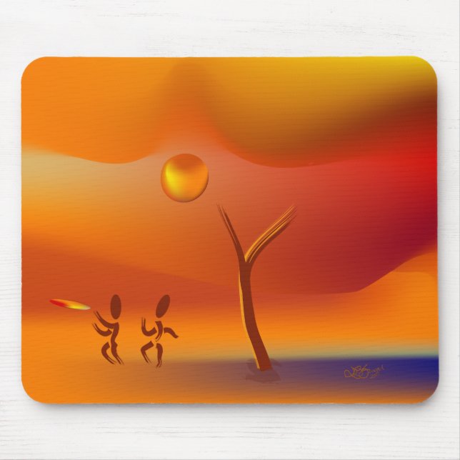 Zinglees ~ Moving On Mouse Pad (Front)