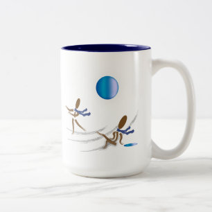 Zinglee's ~ On Ice Two-Tone Coffee Mug