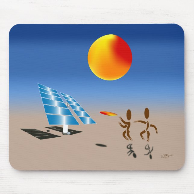 Zinglees ~ Solar Energy Mouse Pad (Front)