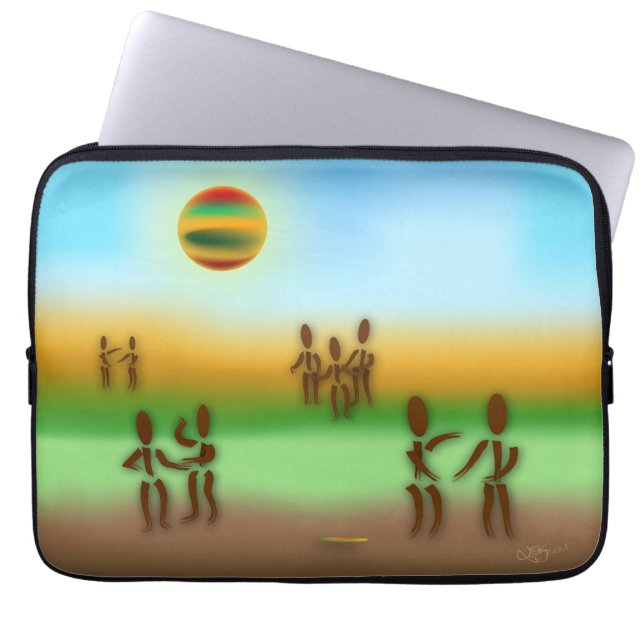 Zinglees ~ Spread the Word Laptop Sleeve (Front)