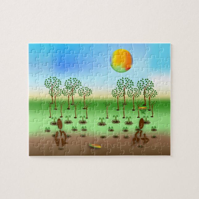 Zinglees ~ Trees Jigsaw Puzzle (Horizontal)
