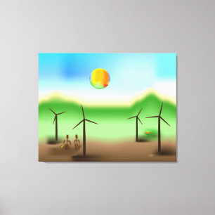 Zinglees ~ Wind Canvas Print