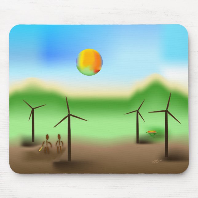 Zinglees ~ Wind Mouse Pad (Front)