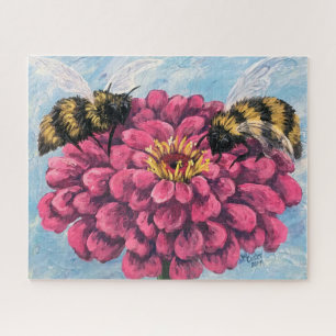 Zinnia and Bees Puzzle
