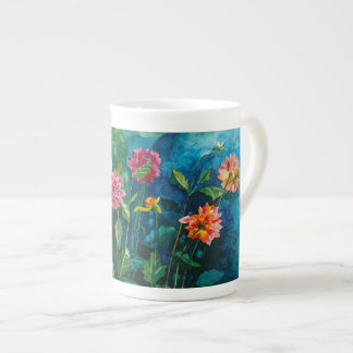 Zinnia bone china mug