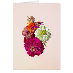 Zinnia Bouquet Mixed Colours