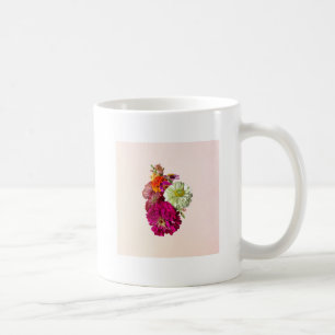 Zinnia Bouquet Mixed Colours Coffee Mug