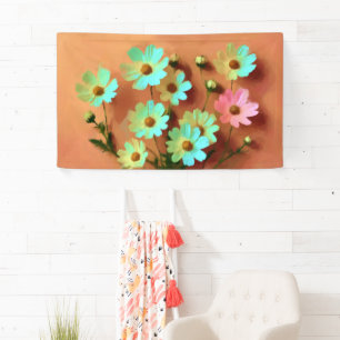 Zinnia Elegans Flowers Banner