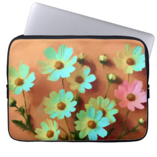 Zinnia Elegans Flowers Laptop Sleeve
