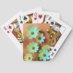 Zinnia Elegans Flowers Playing Cards