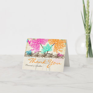 Zinnia Floral Mason Jar Thank You