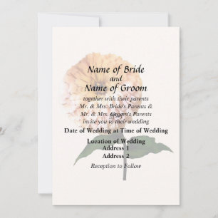 Zinnia In the Spotlight Invitation