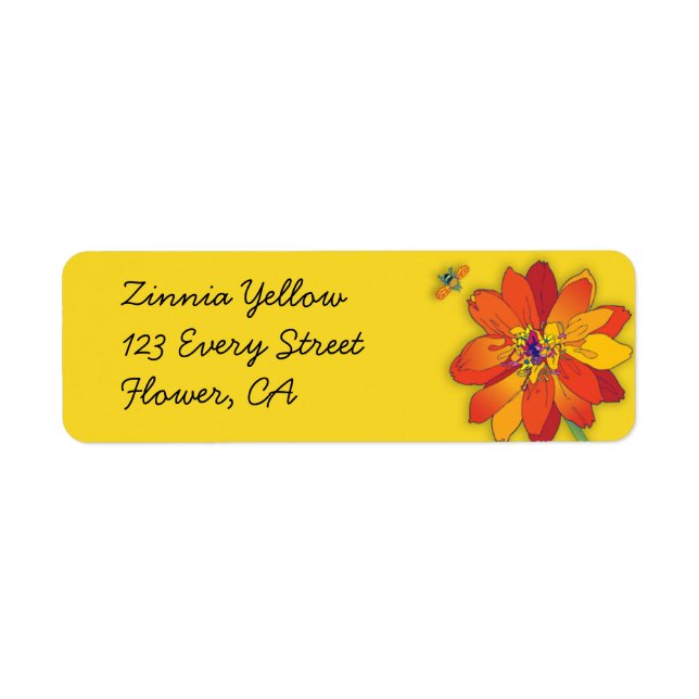 'Zinnia Yellow' (Front)