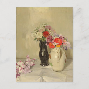 Zinnias William Nicholson Postcard