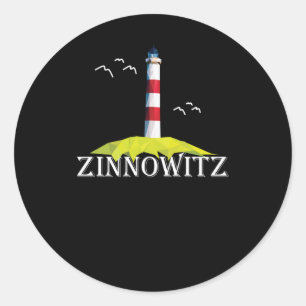 Zinnowitz Island Usedom Ostsee Beach Souvenir Classic Round Sticker