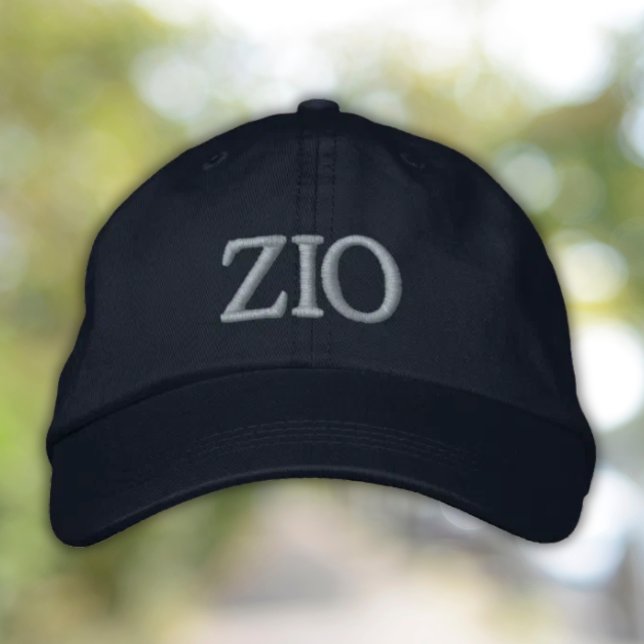 Zio Embroidered Cap - Gift for Italian Uncle (Zio Embroidered Baseball Cap Gift for Italian Uncle Birthday Father's Day)