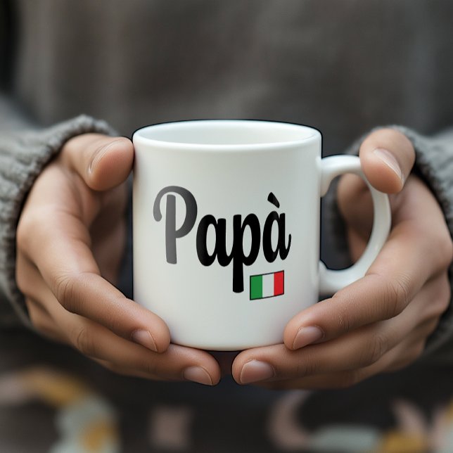 Zio Italian Flag Mug - Uncle (Papà Italian Flag Mug - Thoughtful Gift for Italian Father)