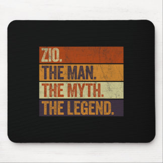 Zio The Man The Myth The Legend Funny Retro Father Mouse Pad