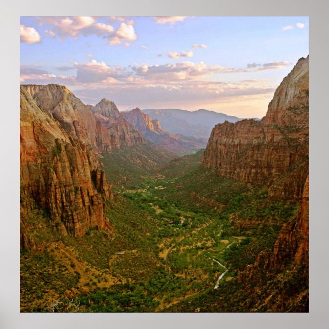 zion angels landing utah poster FROM 8.99 (Front)