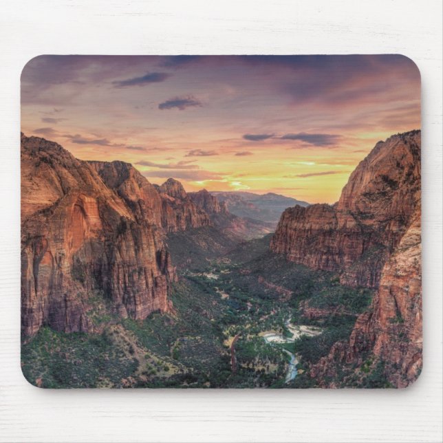 Zion Canyon National Park Mouse Pad (Front)