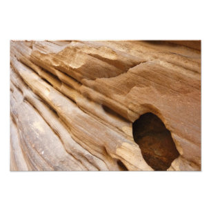 Zion Canyon Wall I Abstract Nature Photography Photo Print
