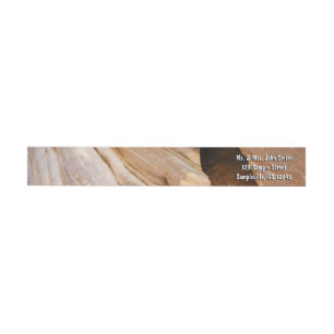 Zion Canyon Wall I Abstract Nature Photography Wrap Around Label