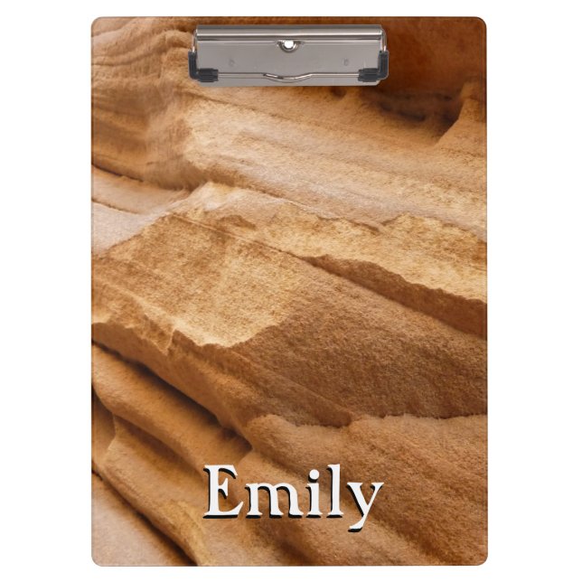 Zion Canyon Wall II Red Rock Abstract Photography Clipboard (Front)
