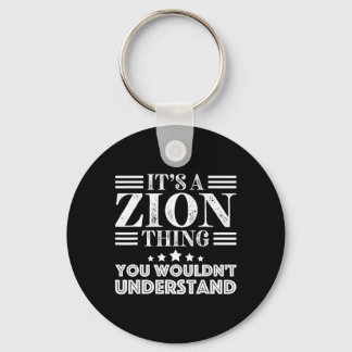 Zion First Name Personal Birthday Fathers Day Men  Keychain