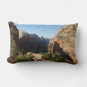 Zion from Angels Landing Trail Zion National Park Lumbar Pillow