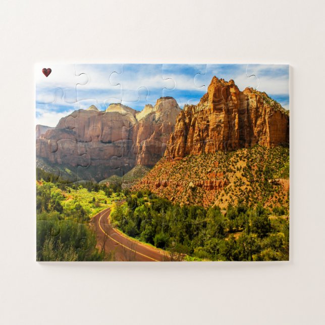 Zion Mountain Utah Jigsaw Puzzle (Horizontal)