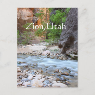 Zion narrows postcard