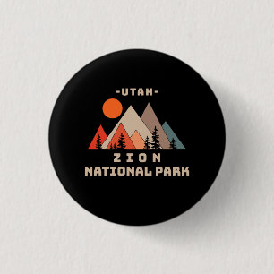 Zion National Park 1 Inch Round Button