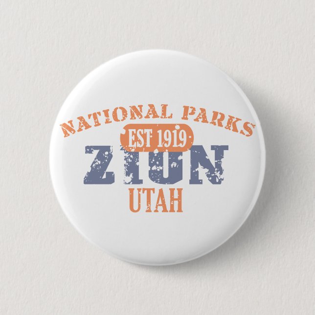 Zion National Park 2 Inch Round Button (Front)