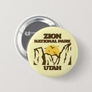 Zion National Park 2 Inch Round Button