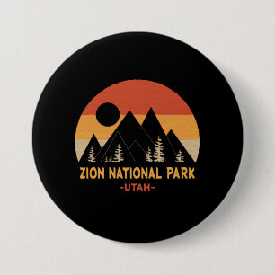 Zion National Park 3 Inch Round Button