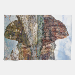 Zion National Park Angels Landing - Digital Paint Kitchen Towel
