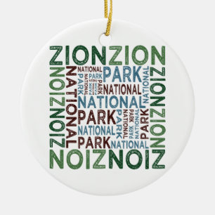 Zion National Park Ceramic Ornament
