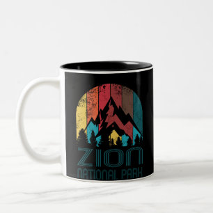 Zion National Park Gift or Souvenir T Shirt Two-Tone Coffee Mug