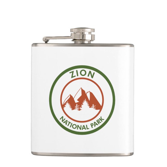 Zion National Park Hip Flask (Front)